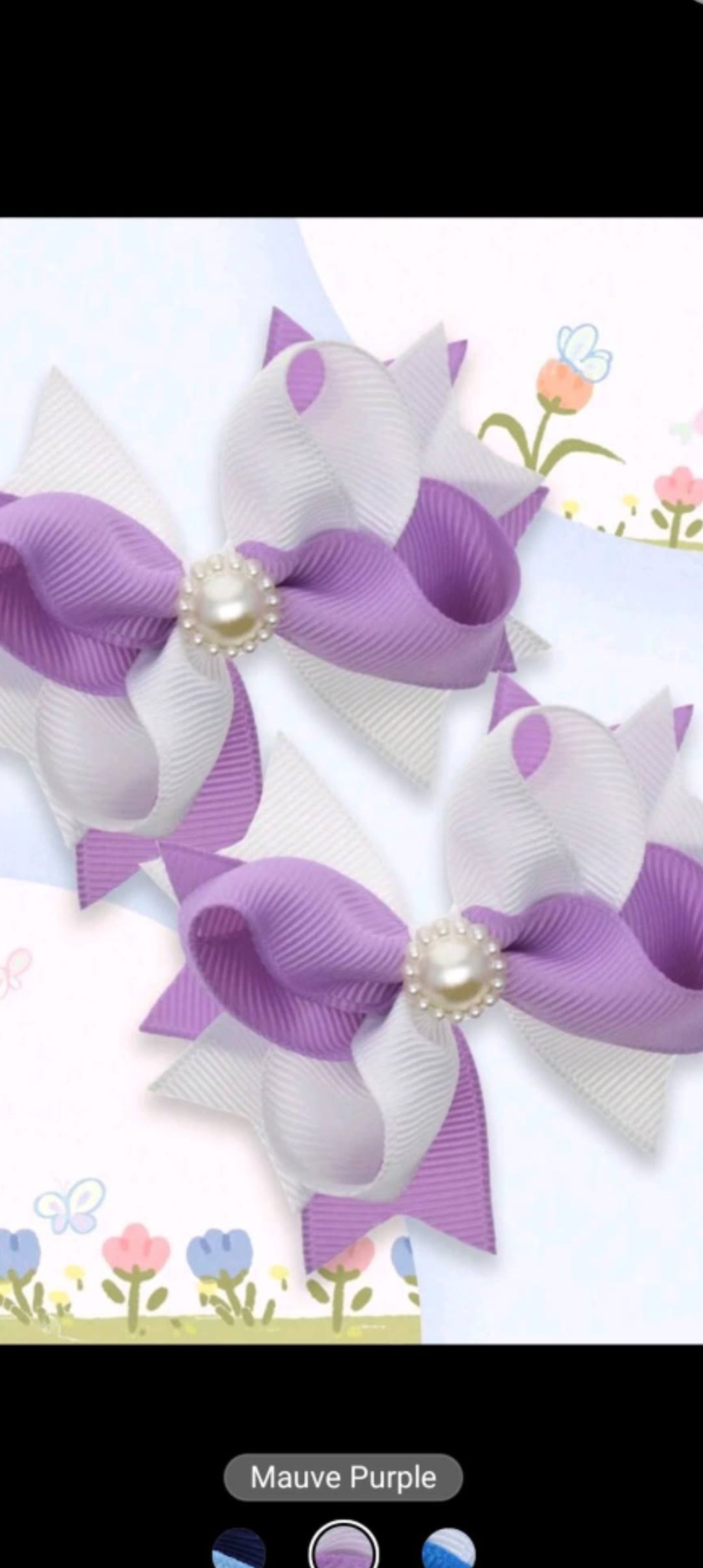 Purple bow