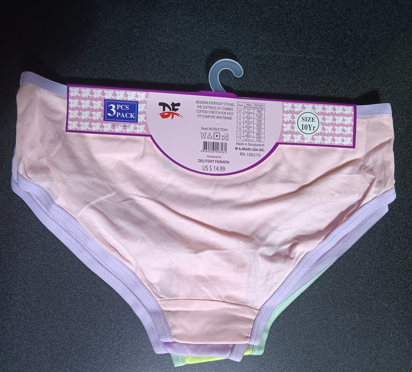 100% cotton underwear