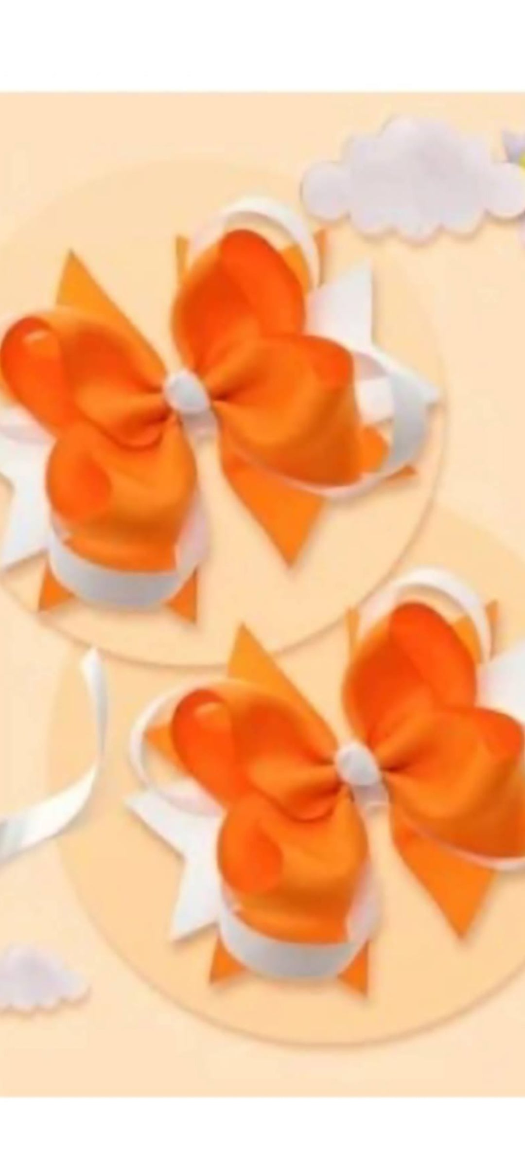 Orange bow