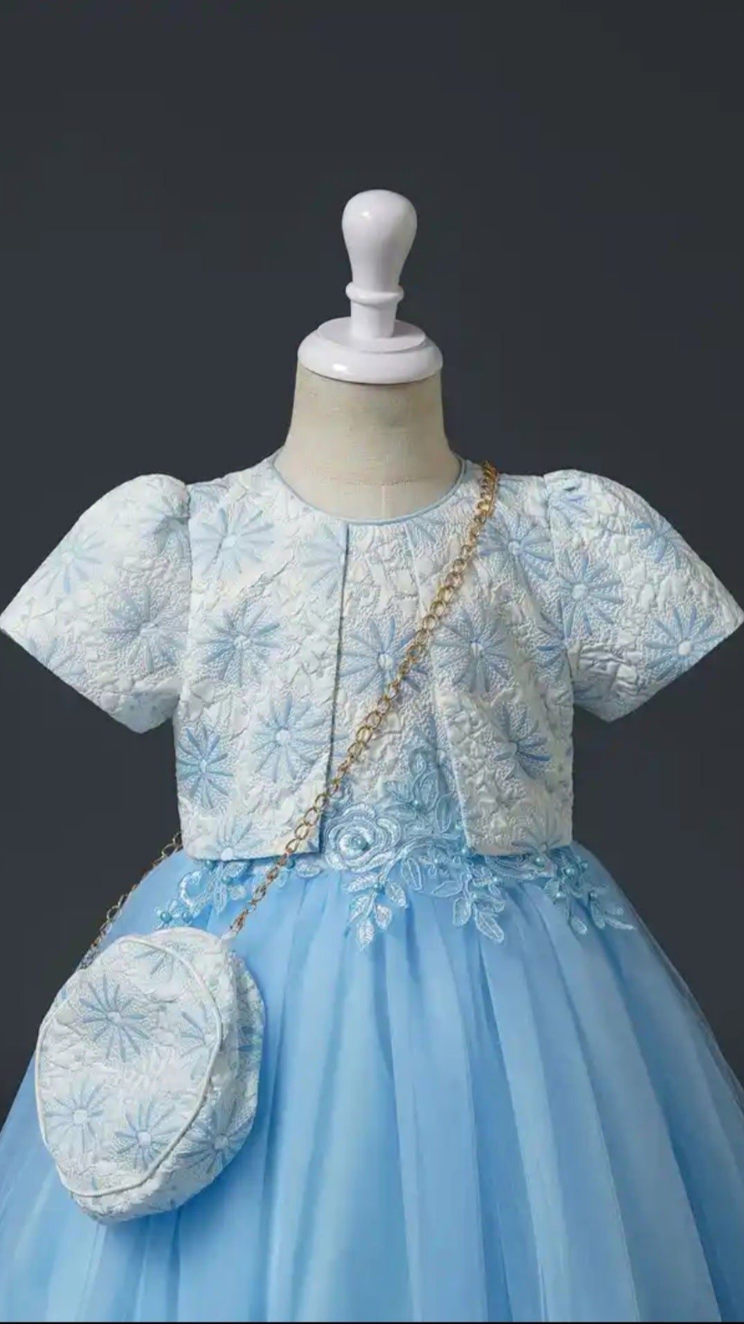 Blue dress for age 7y/8y