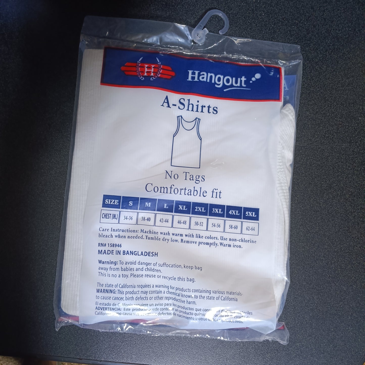 Hangout white A shirt