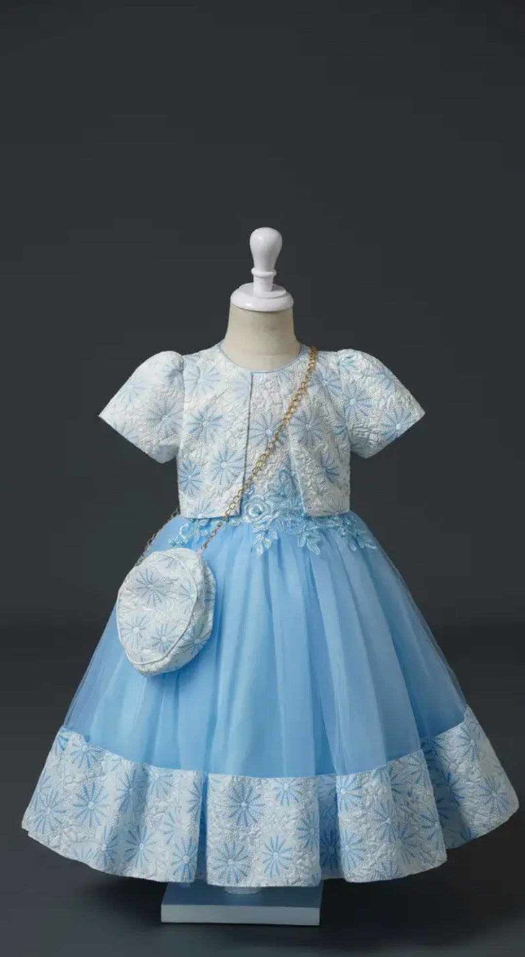 Blue dress for age 7y/8y
