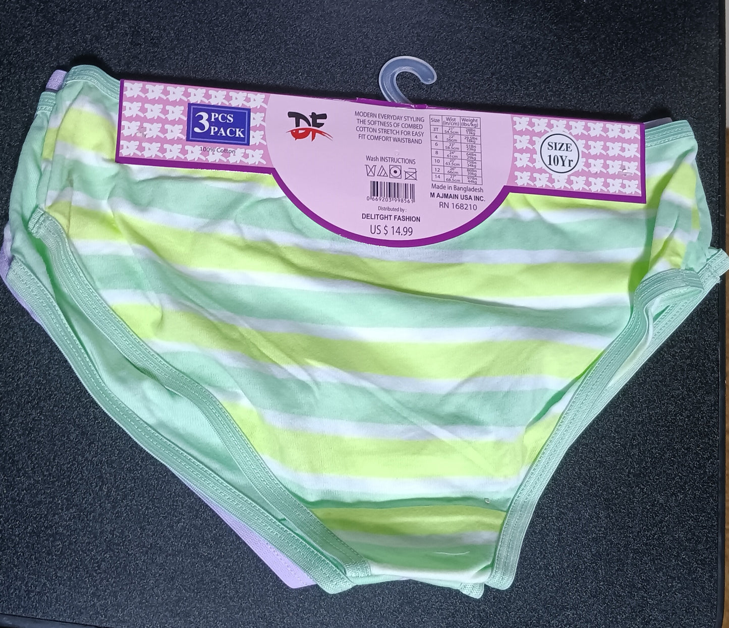 100% cotton underwear